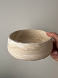 The Ember Bowl - Beige Marble