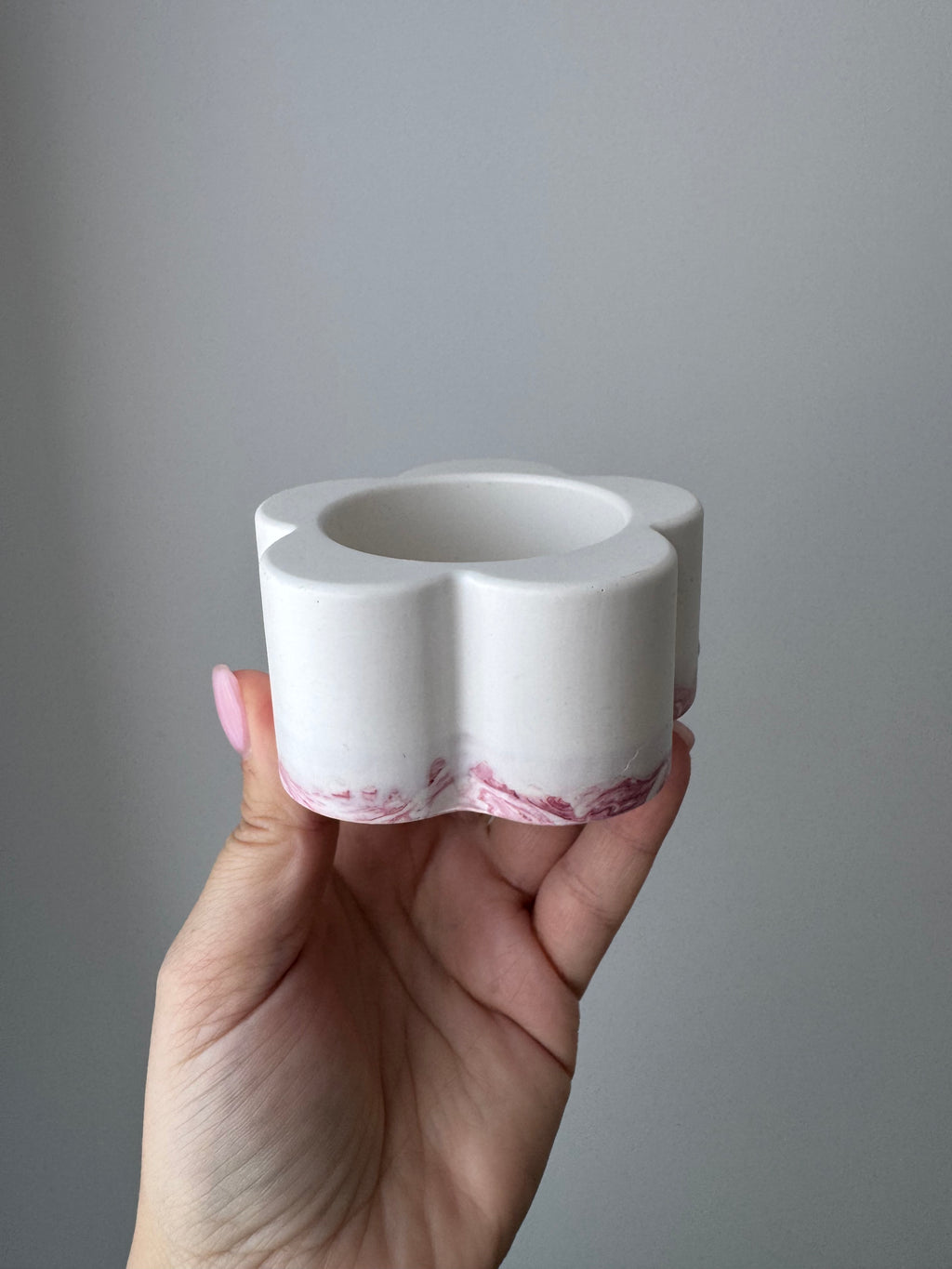 Blossom - Ivory with a Berry Swirl Base