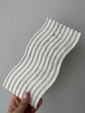 The Wave Tray - Grey Marble
