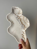The Elara Tray - Beige Marble