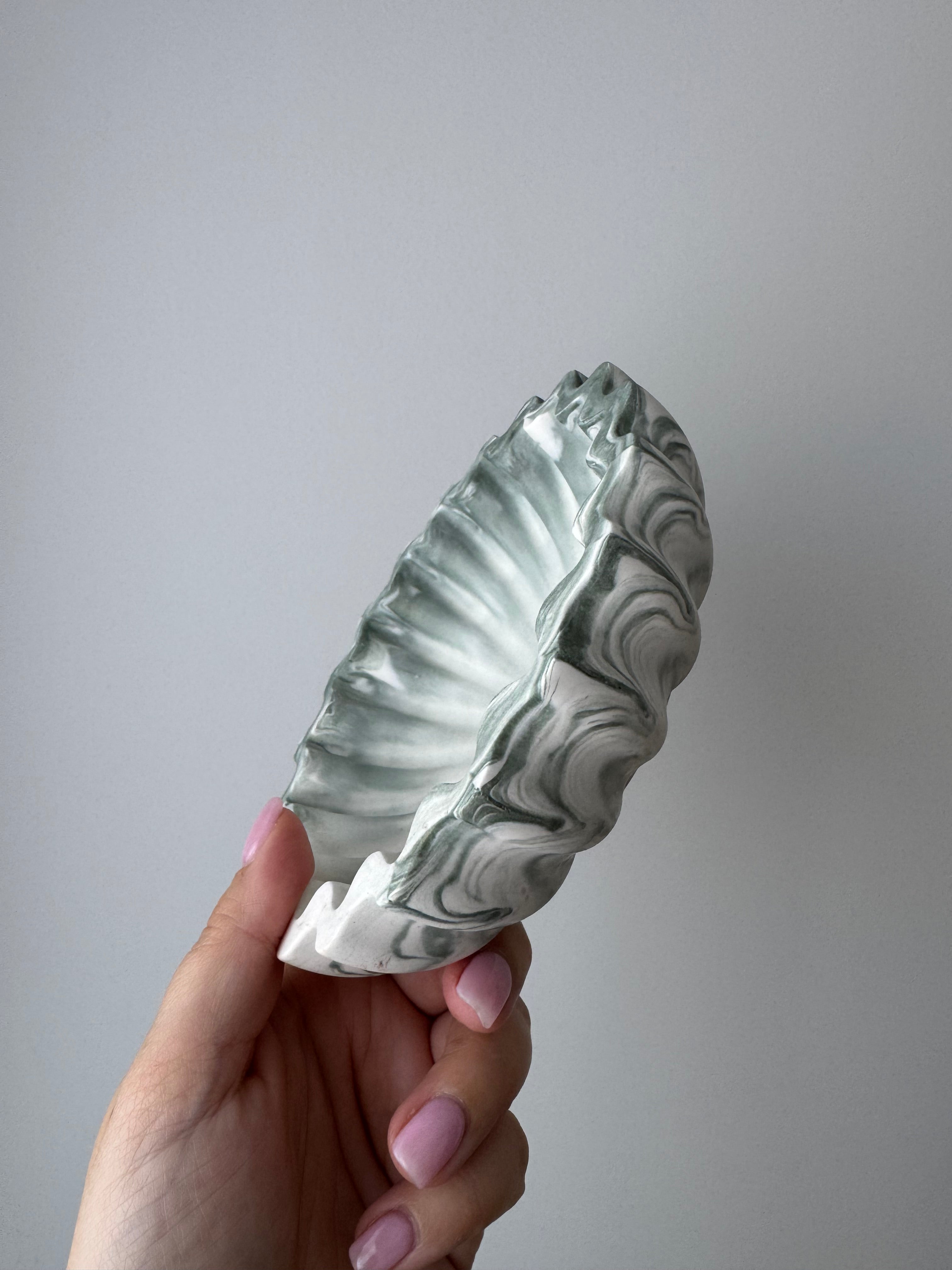 The Aria Bowl - Eucalyptus Marble