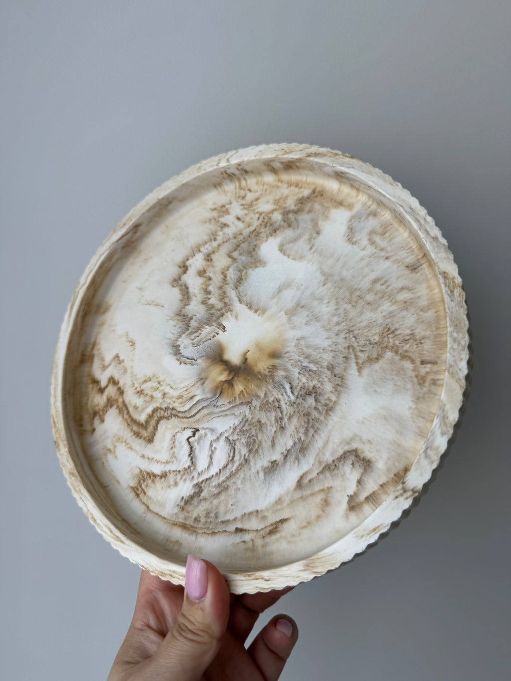 The Florence Tray - Beige Marble