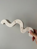The Luna Candelabra- Beige Marble