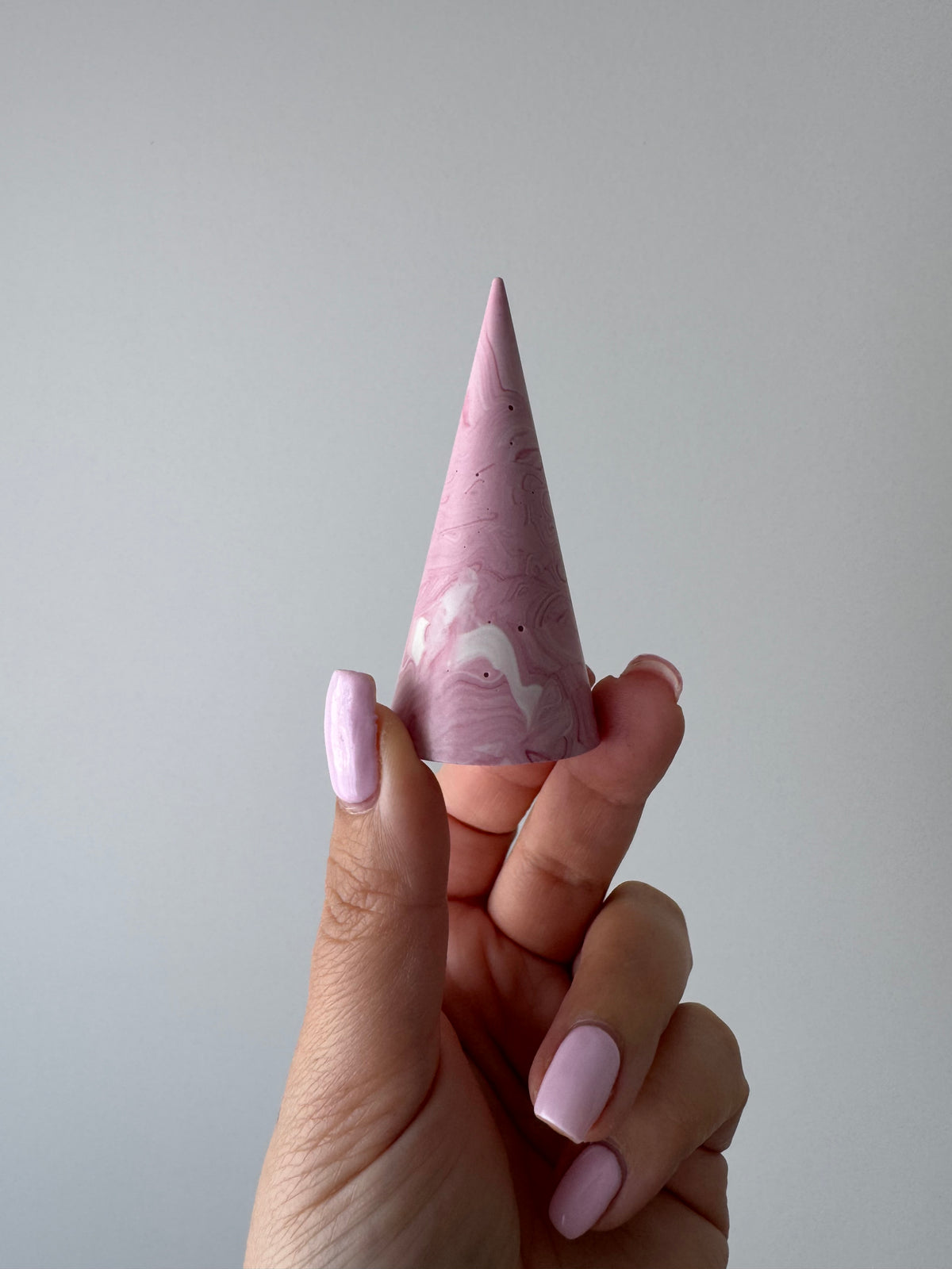 Ring Holder - Pink Marble
