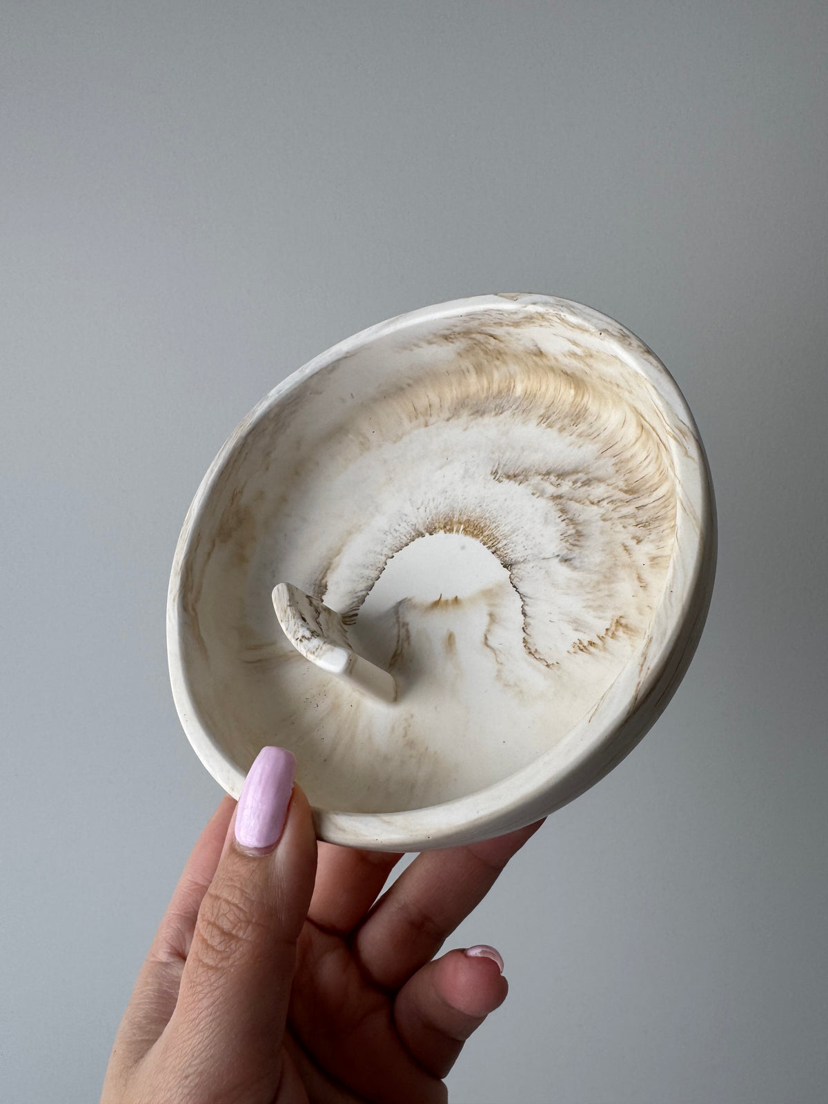 The Haven Bowl - Beige Marble