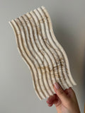 The Wave Tray - Beige Marble