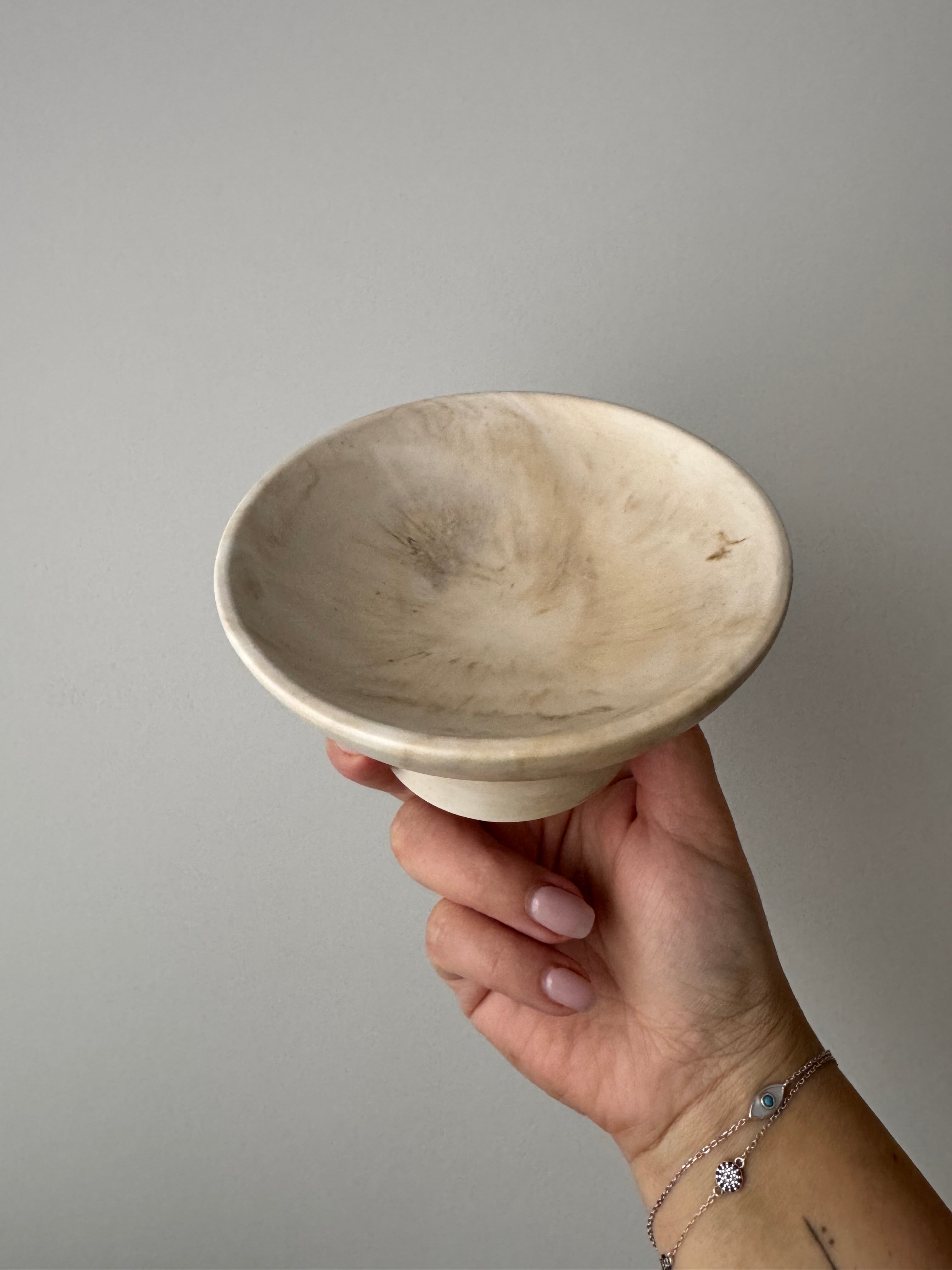 The Pedestal - Beige Marble