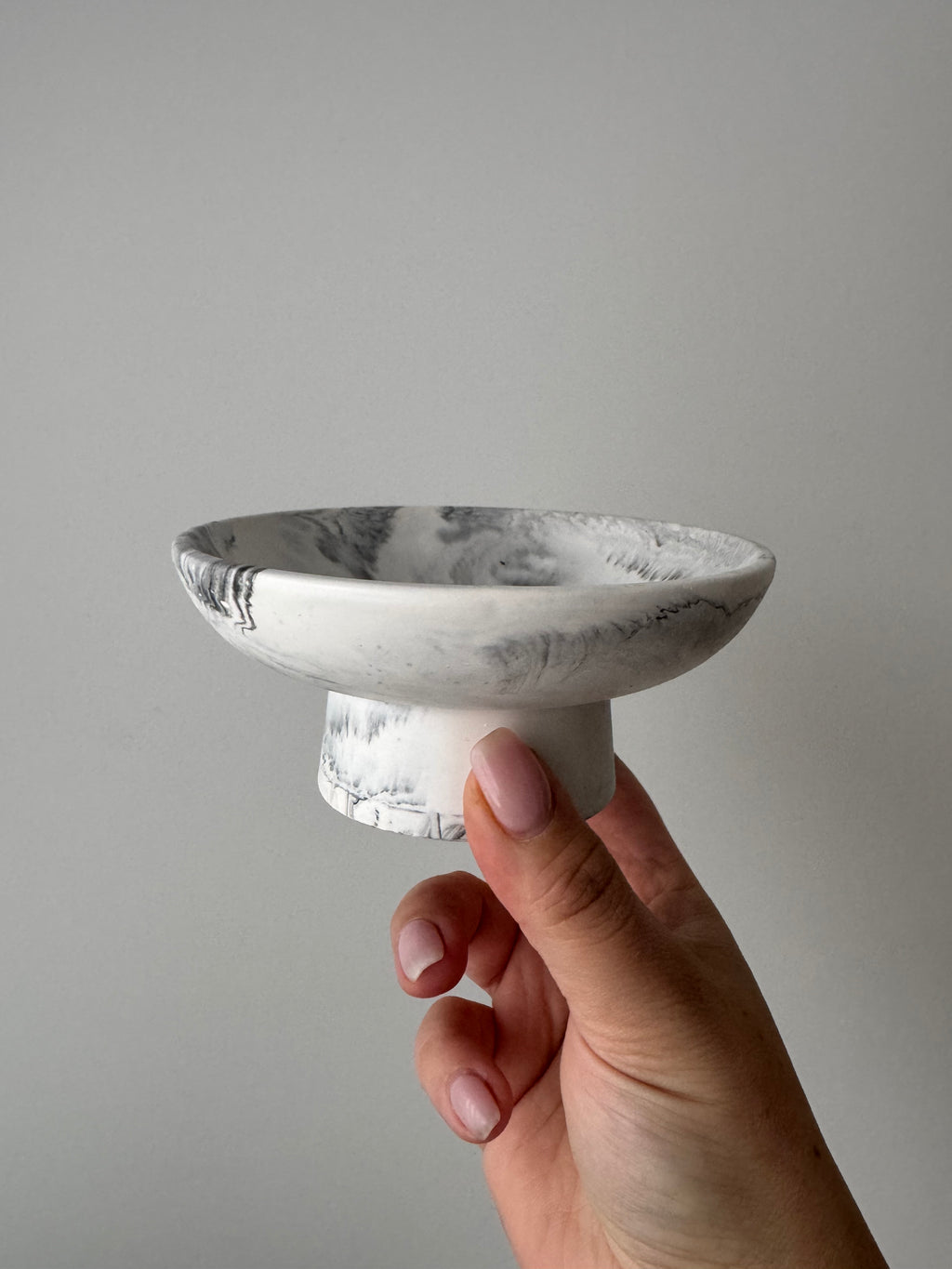 The Pedestal - Grey Marble