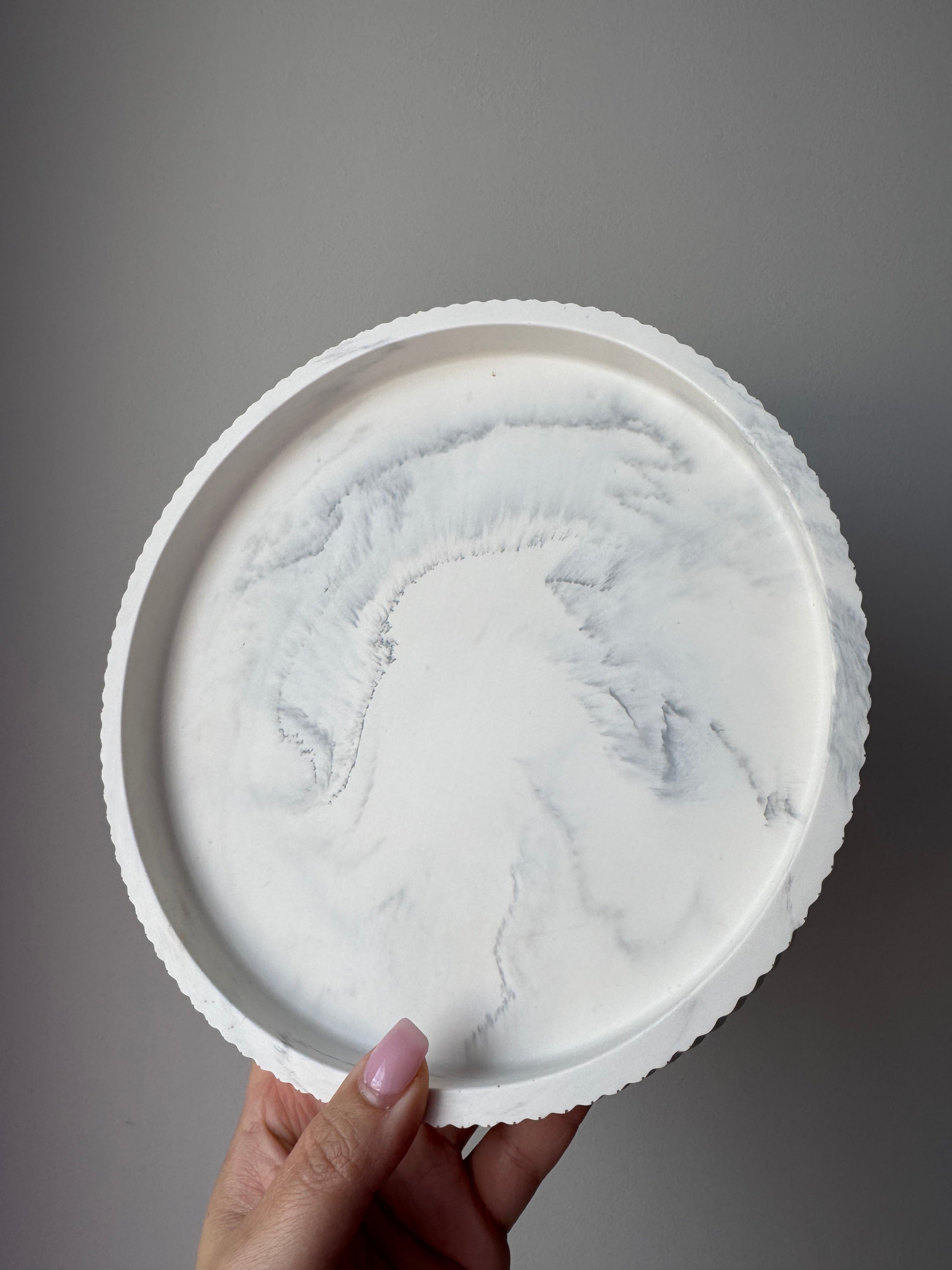 The Florence Tray - Grey Marble
