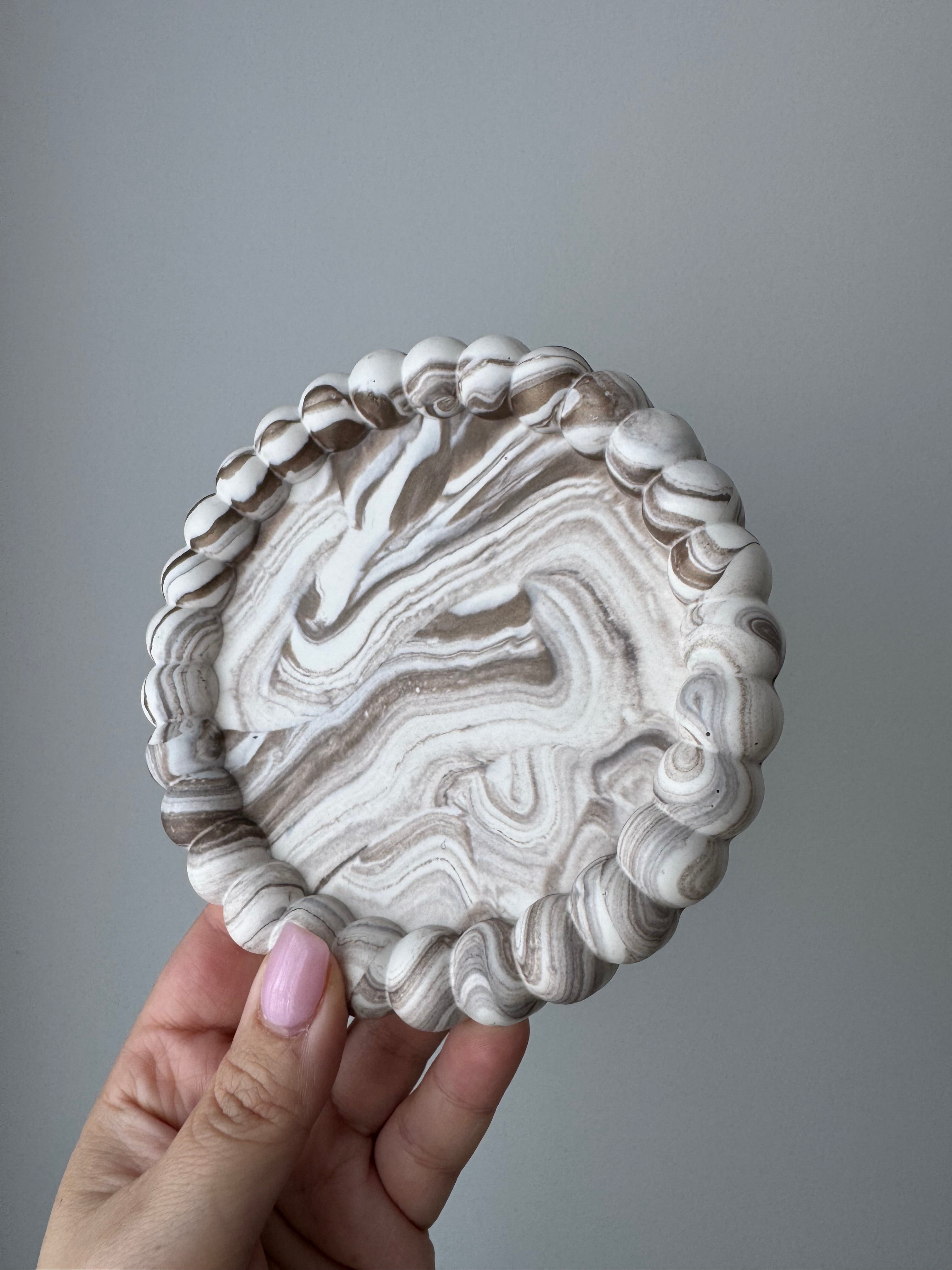 Bubble Coaster - Bronze Marble