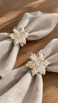 Snowflake Napkin Rings - Set of 6